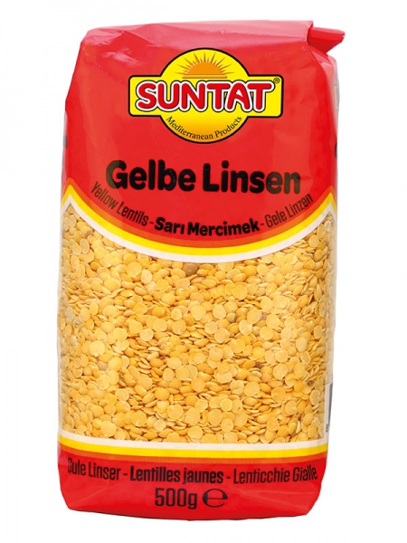 Suntat Gelbe Linsen 500 g - Suntat Sarı Mercimek